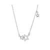 Women's Five-Pointed Star Diamond Pendant Necklace – Fashionable, Luxurious, Niche Design Clavicle Chain Gift