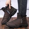 Herren Baumwollschuhe, neue kältefeste Stiefel, Herren High-Top Warmstiefel, bequeme Herrenstiefel, gefütterte und verdickte Schneestiefel