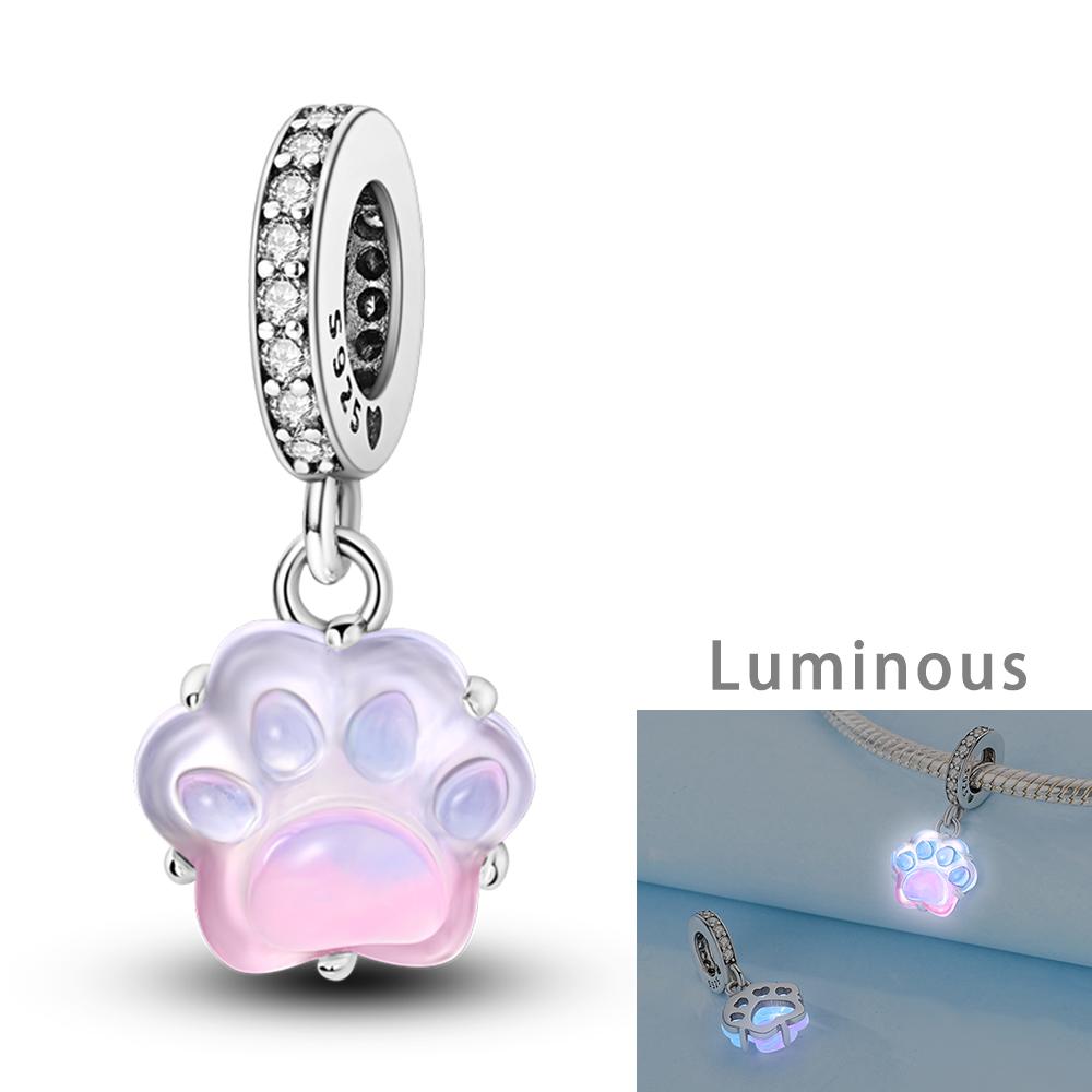 Real Copper Charms Four-Leaf Clover Tree Of Life Beads Fit Original Bracelet Pendants Making Fine Jewelry For Women