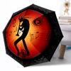Music Automatic Umbrella Compact 8-Rib Design Foldable Design All-Season Use Compact Folding Umbrella Spiritual Gift