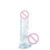 Realistic Soft Jelly Dildo Simulation Penis Crystal Dick Female Masturbator Adult Sex Toy For Women