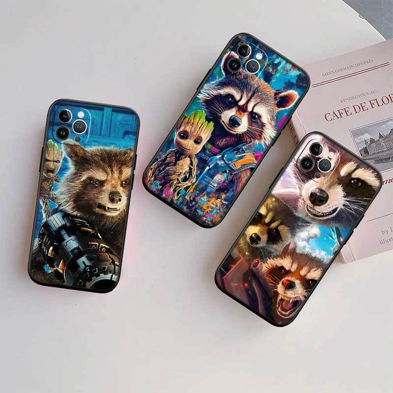 Rocket Raccoon Phone Case for Xiaomi Poco C40 C51 C50 C55 C65 C71 C75 C85 F8 F7 F6 F5 F3 F2 X7 X6 X4 X3 X2 M7 M6 M5 M4 M3 M2 Pro