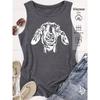 Elegant Vest for Women Goat head print casual loose summer vest Fashionable and elegant tops for commuting, vacation, and everyday wear in a
