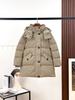 New hooded medium and long down jacket women's winter thickened warm loose parka jacket