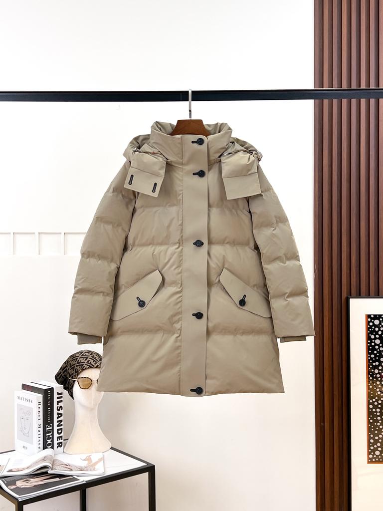 New hooded medium and long down jacket women's winter thickened warm loose parka jacket