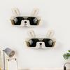 Sunglasses Organizer Wall Anti-Slip Glasses Organizer Hangable Rabbit-shaped Sunglass Rack For Bedroom Entryway Wardrobe Vanity