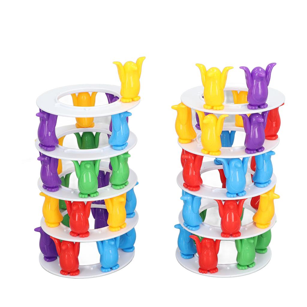 Balancing Block Stacking Game Penguins Exercise Hand Eye Coordination Tower Game Stacking Game for