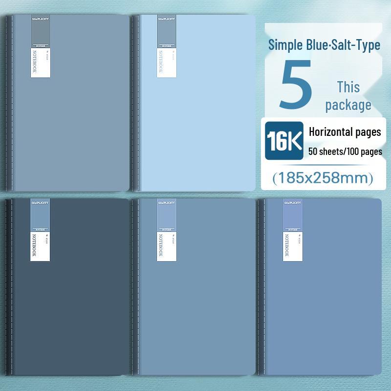 2024 Stylish A5 Homework Notebooks for Elementary to High School Students