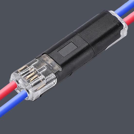 Cable Connector with Wire Stripper Locking Wire Flame Retardant Quick Connector 18-22AWG 2 Pin