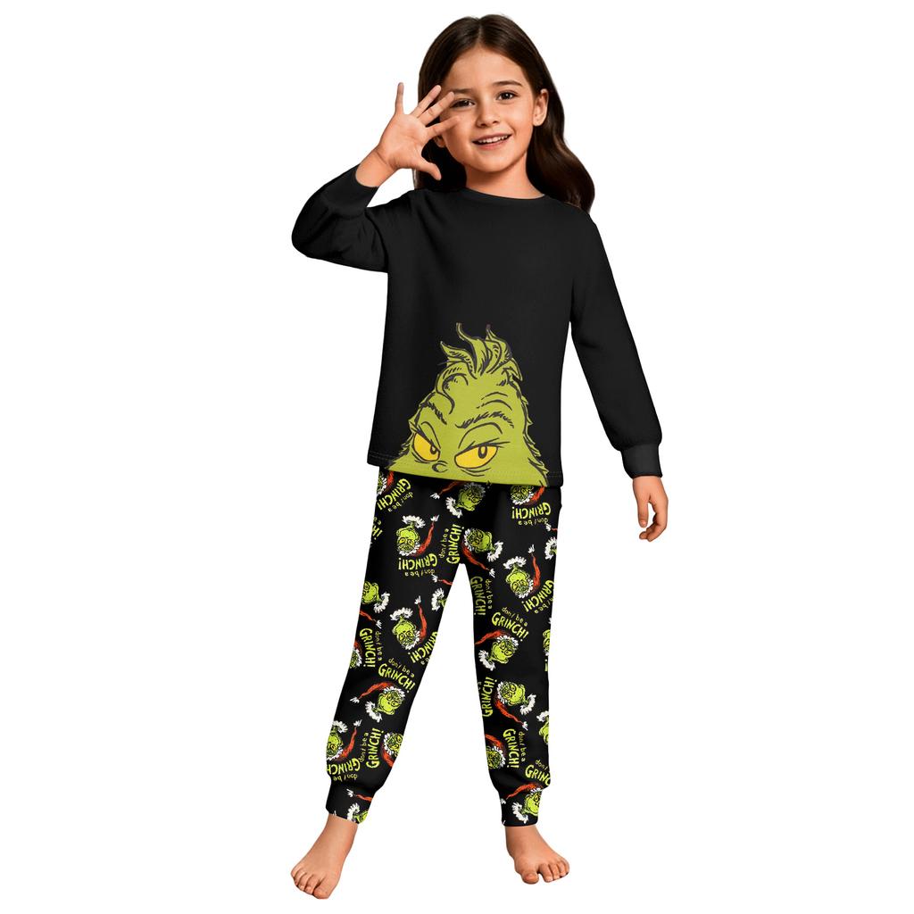 Children's  Boys And Girls Thin Two-piece  Long-sleeved Pants Two-piece