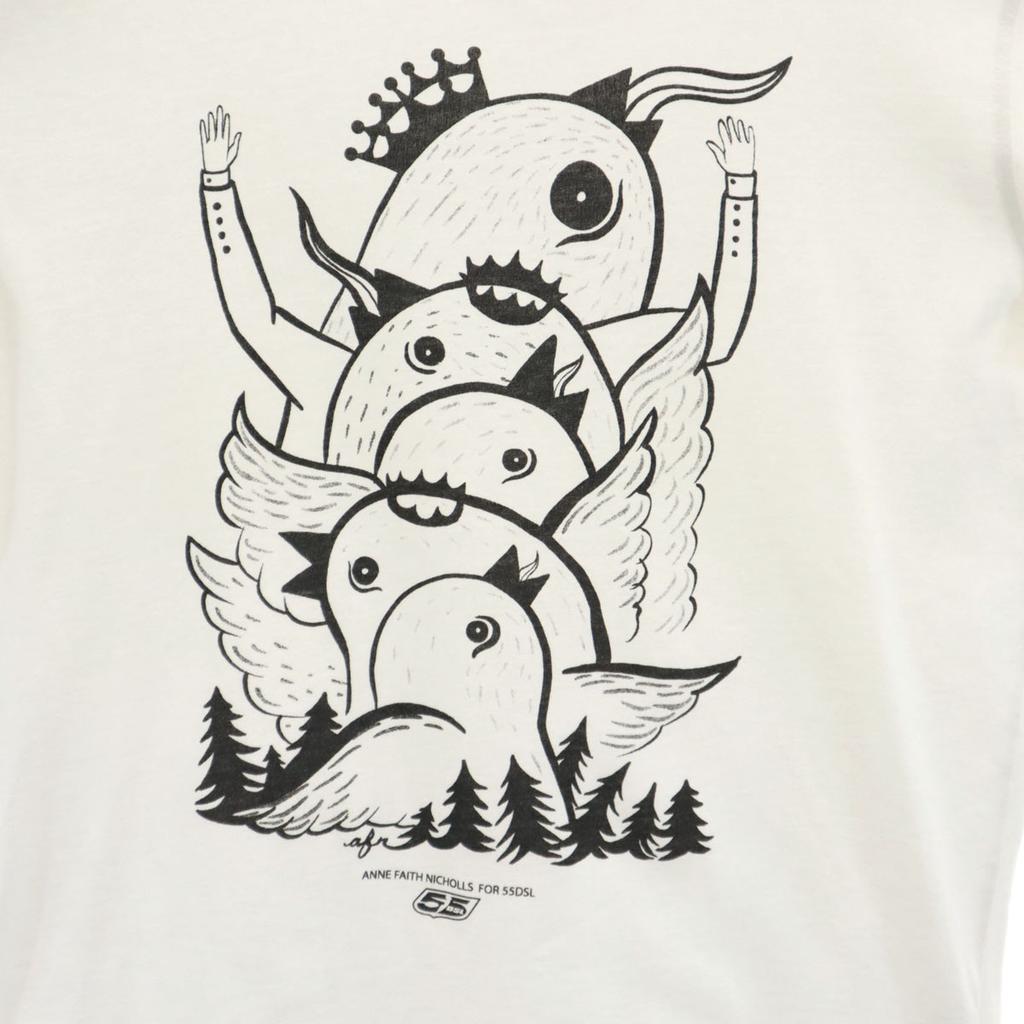 55DSL Short sleeve T-shirt L white Women Used