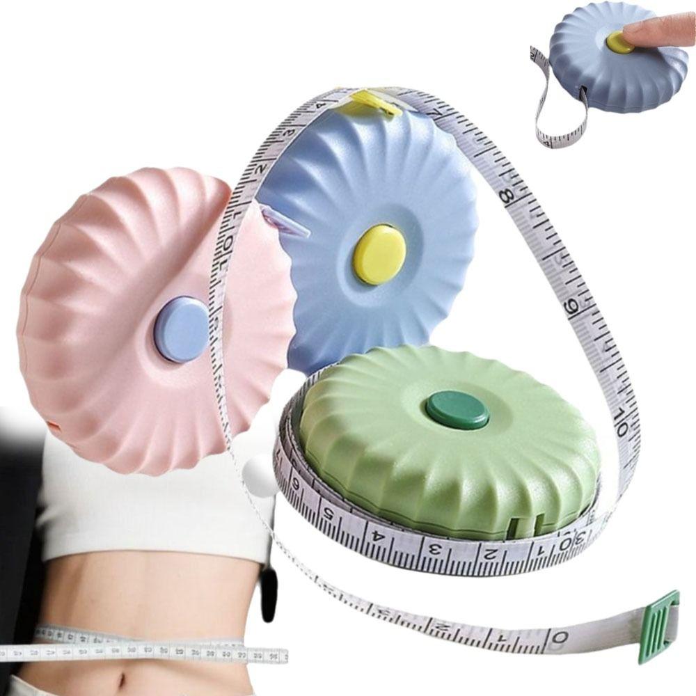 One Click Rebound Soft Leather Ruler Multifunctional Clothing Tailor Ruler  Clothing Tailor