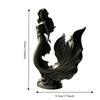 Exquisite 3D Printed Mermaid Statue Sculpture Ocean Theme Home Decoration Fairy Desktop Ornaments Office