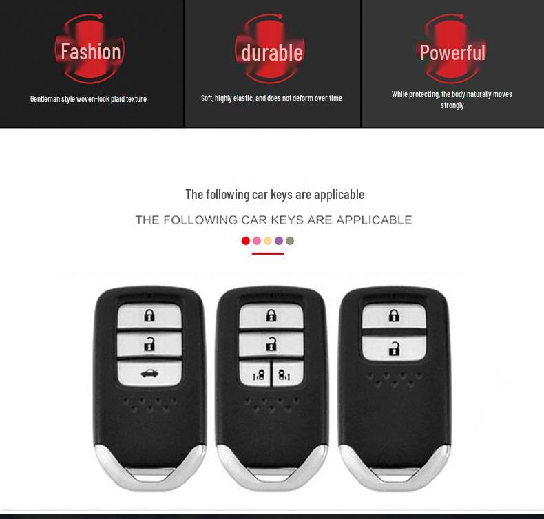 Tenth Gen Honda CR-V, Civic, Accord, Avancier Carbon Fiber-Silicone Key Protective Case
