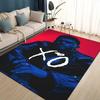TAPPETO 3D THE WEEKND,XO Alternative R&B Abel Tesfaye per Soggiorno Camera da Letto Casa Decorazione Divano, Tappetino Antiscivolo per Bambini