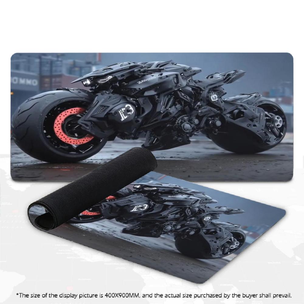 Cyberpunk Racing XXL Gaming Mouse Pad Deskmat Non-Slip Rubber Keyboard Table Mat Modified Motorcycle Pc Gaming Desk Mats Gamer