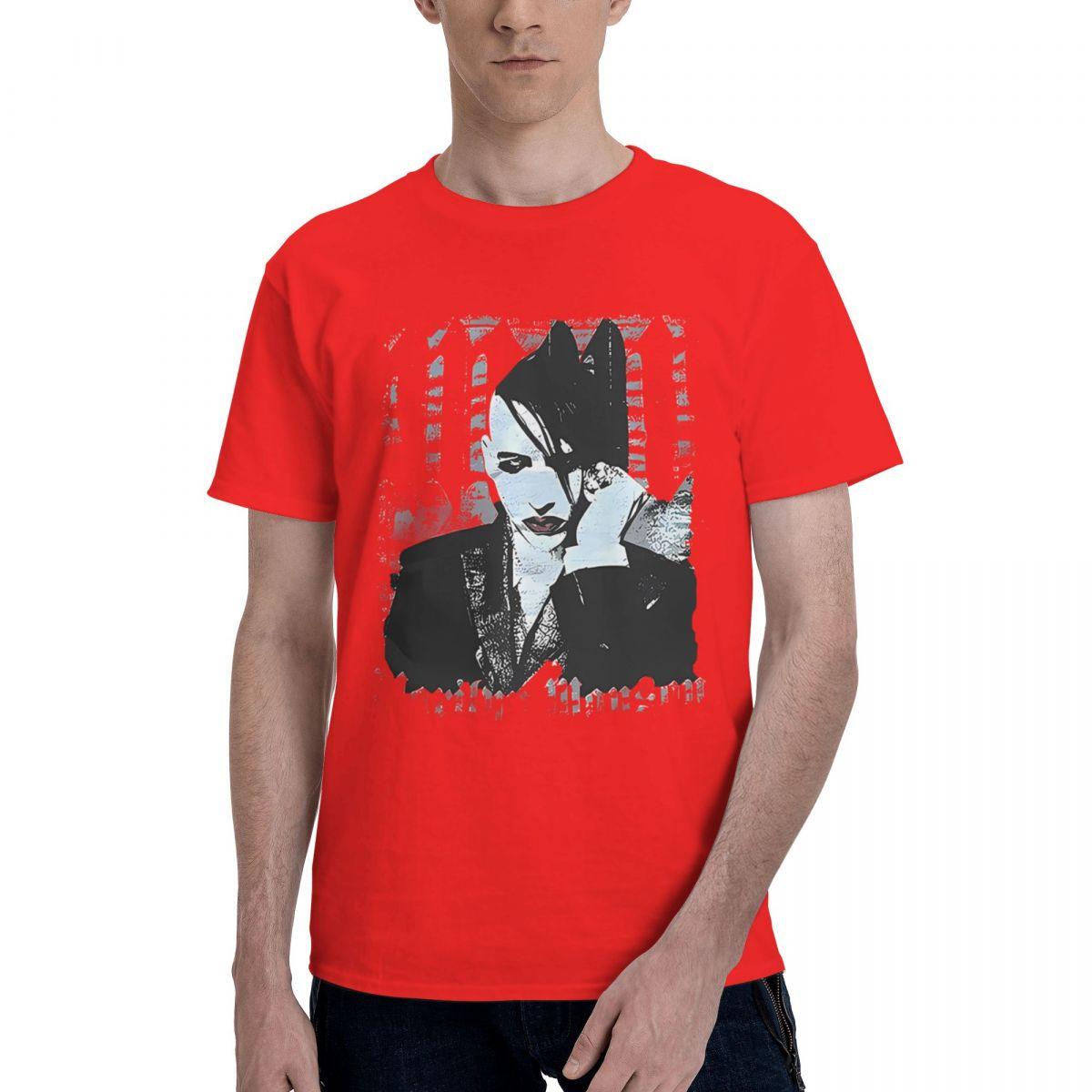Creative Marilyn Manson The Golden Age Of Last Music 100 Cotton Casual Breathable Confortable Men Top Mens Designer Clothes S