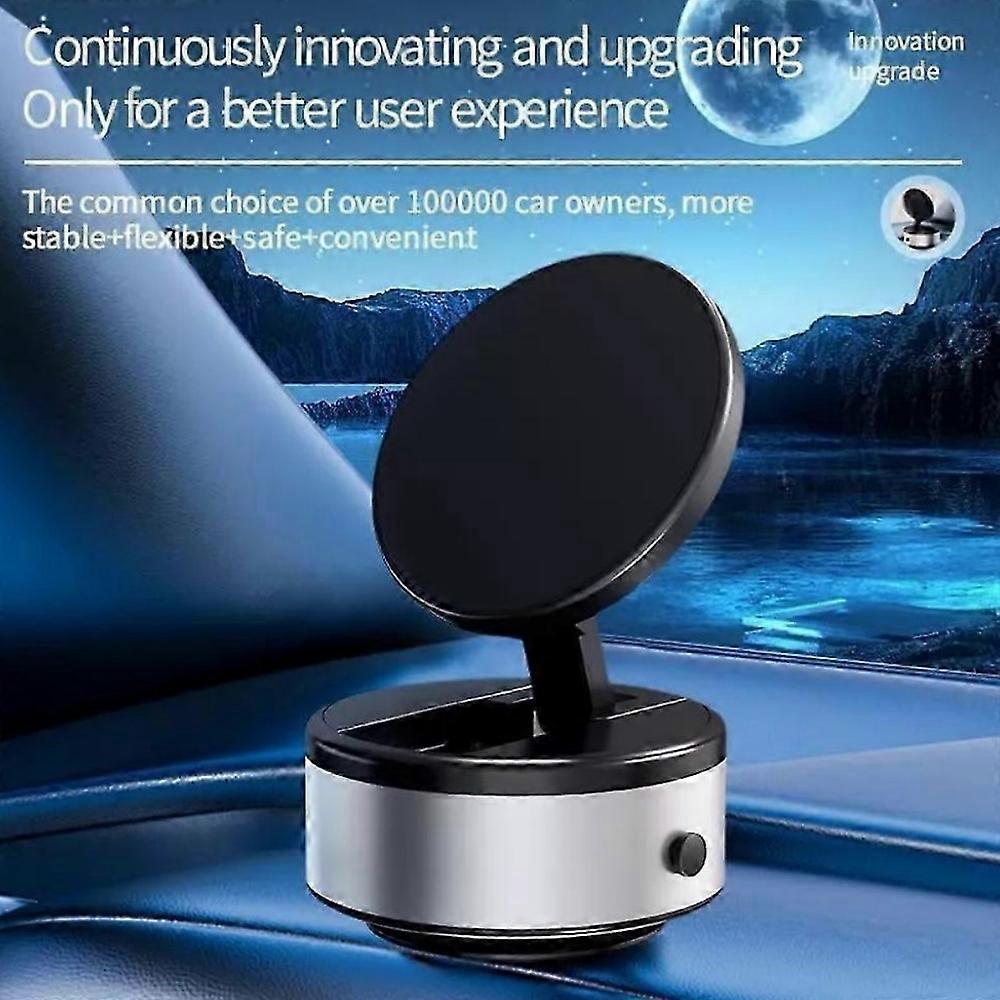 Electric Vacuum Magnetic Suction Car Phone Mount 360° Rotation Holder