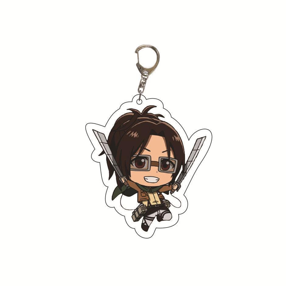 Attack on Titan Key Ring Acrylic Key Ring Custom Logo Print Creative Backpack Accessory Stock Available High Quality