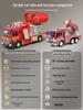 Extra Large Alloy Fire Truck Toy with Sprinkler for Kids