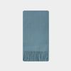 Wool Blended Niche Solid Color Tassel Scarf for Women in Winter with Korean Style Soft Scarf