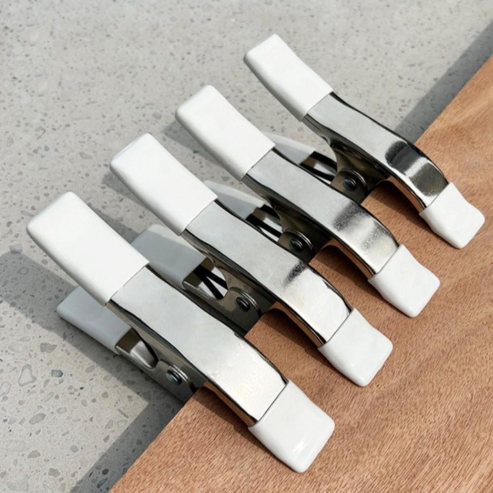 Tragbare Metall-Hochzeitskleid-Klammern 4/6 Zoll Mehrzweck-Federklemmen a-förmig Rutschfeste Gummi-Fotografie-Klammern Kulissen-Aufbau