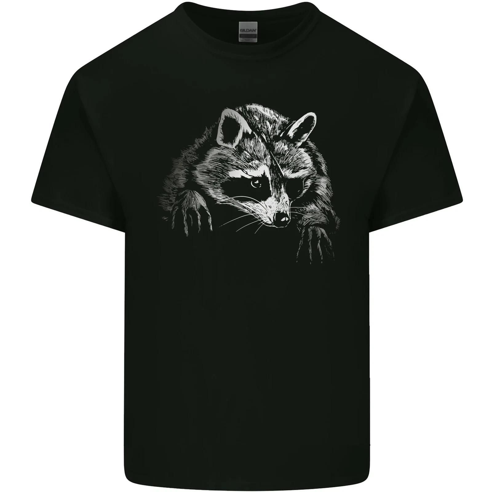 A Raccoon with an Eyepatch Kids T-Shirt Childrens M