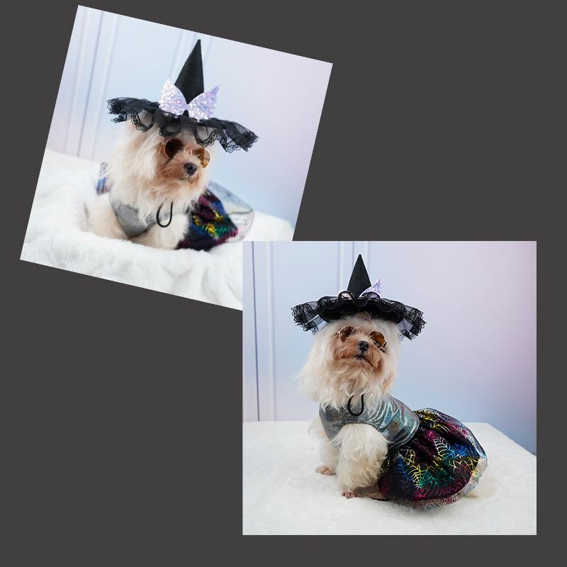 Halloween Pet Hat Holiday Decoration Pumpkin Spider Bat Decoration Dogs Cat Hat Non-woven Fabric Creative Novel Dog Pet Hats