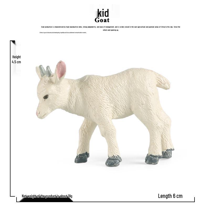 Heartfelt Herbivore Animal Model Toys: Elephant, Giraffe, Kangaroo, Cow, Calf, Sheep, Donkey Ornaments for Kids.