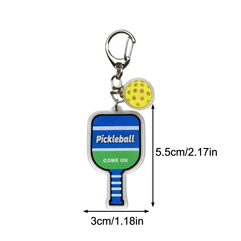 Acrylic Baseball Field Football Field Keychain Basketball Court Keyring Bag Pendant Double-Sided Key Chains Souvenir Gift