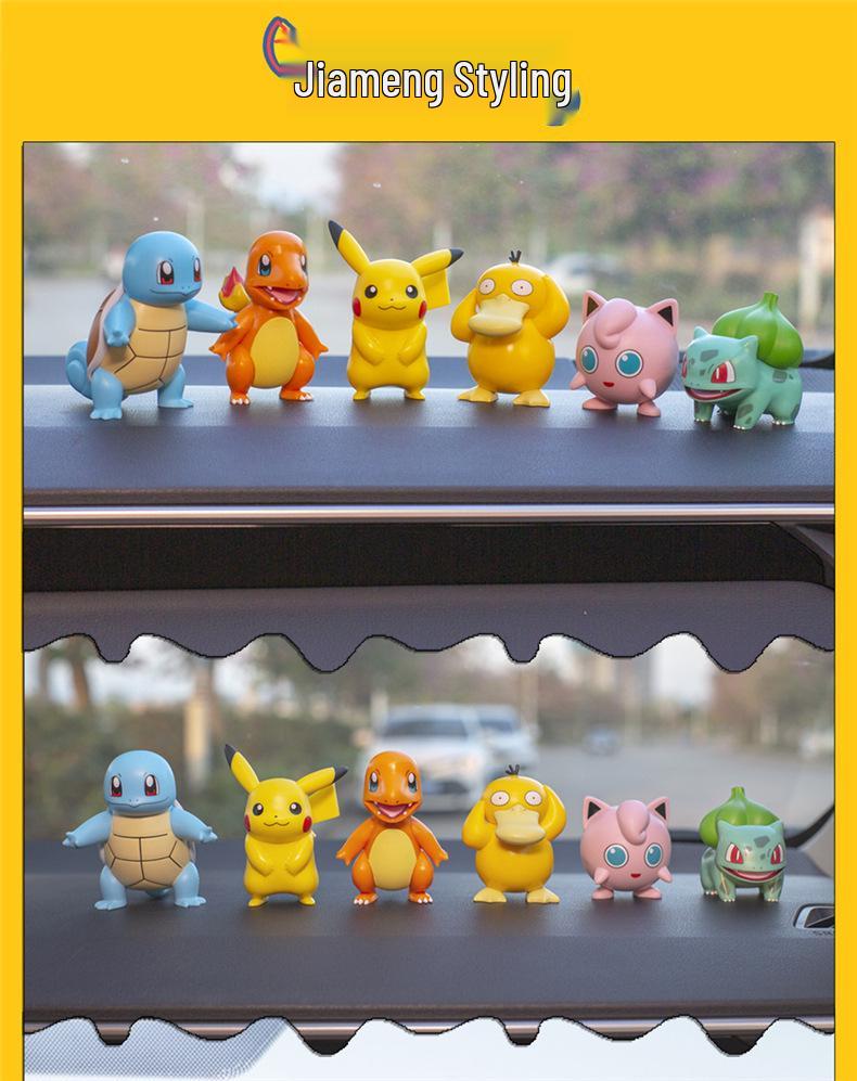 Authentic Pokémon Sleepy Style Blind Box: Pikachu, Psyduck, Charmander, Squirtle Ornaments.