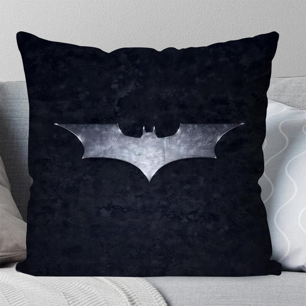 Cartoon COOL B-Batman Pillow Case Square Pillow Bedroom Sofa Leisure Comfort Cushion Car Living Room Home Decoration 40X40