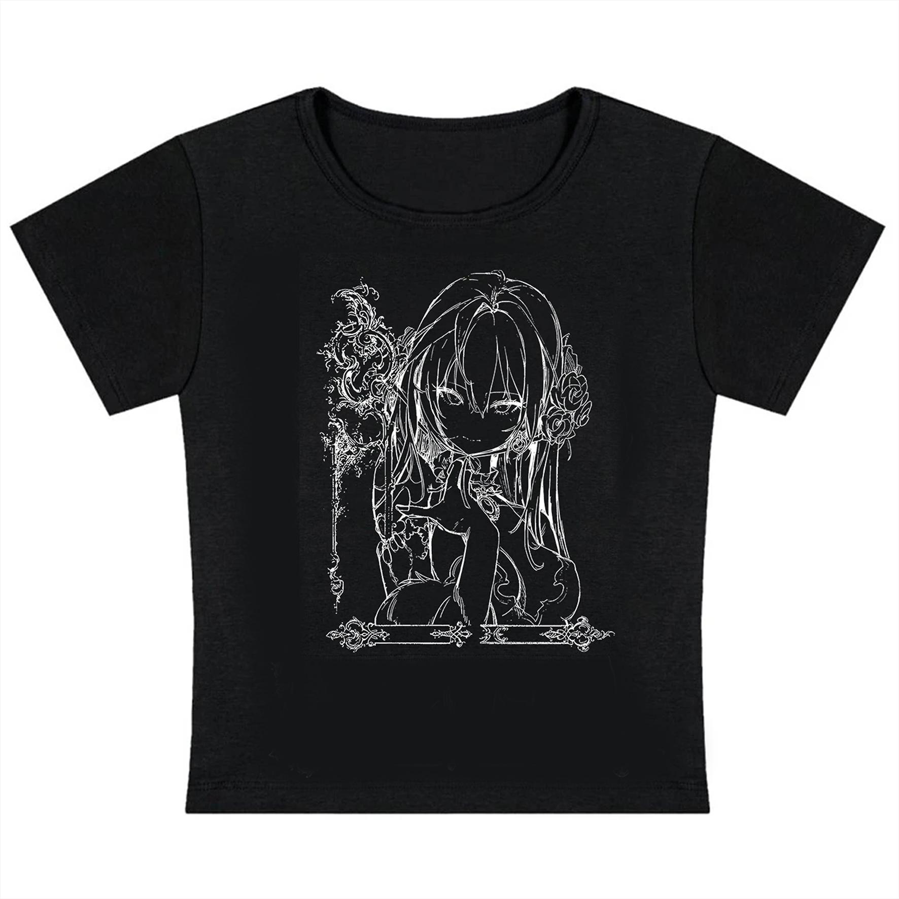 

Y2k Aesthetic Sweet Sexy Tanks Women Sleeveless Casual Anime Print Camis Harajuku Top Grunge Emo Girls Clothes 4XL