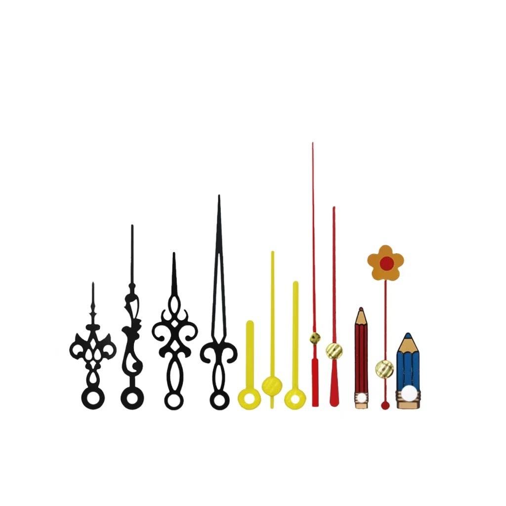 50Pcs Clock Movement Hands Accessories, Quartz Wall Clock Metal Needle Parts for Decor Painting Cross Stitch Clock