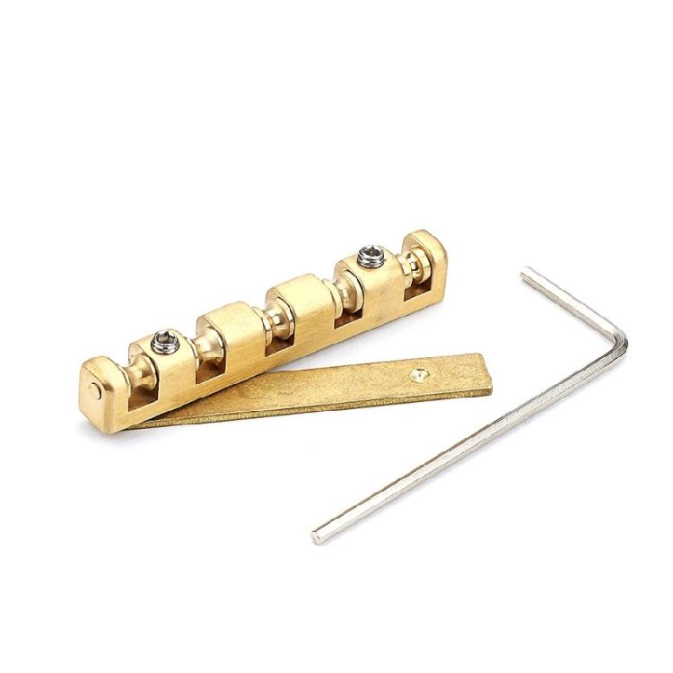5 String Basses Nut Adjustable Brass Roller Nut for Electric Acoustics Basses