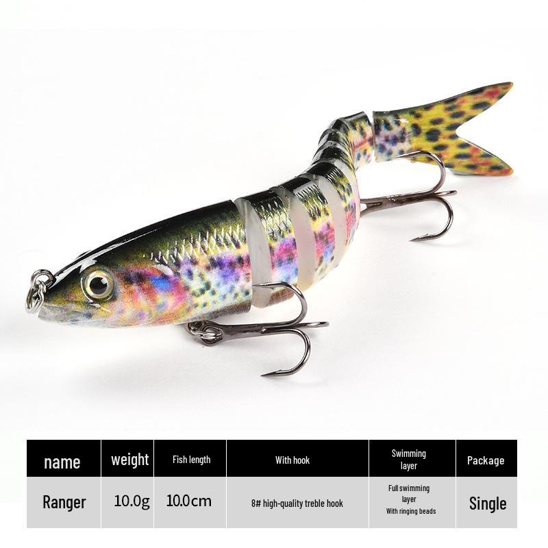 9-Section Bionic Loach Soft Bait Set: Long Cast, Slow Sinking, 10cm/10g, Realistic Fishing Lure