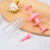 1 Set Pastry Nozzle Kit Food Grade Safe Pink DIY Baking Cake Decorating Syringe for Kitchen