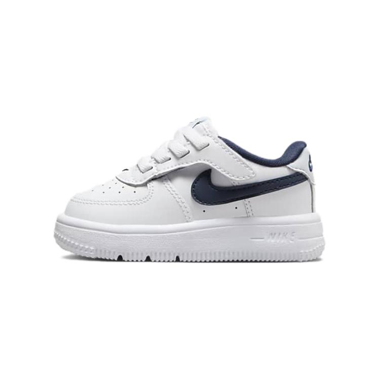 Nike Force 1 Low EasyOn TD White Midnight Navy Baby Sneakers Football-Grey FN0236-104
