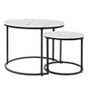 Round coffee tables, industrial, loft, glamour, table set, 60x60, 40x40