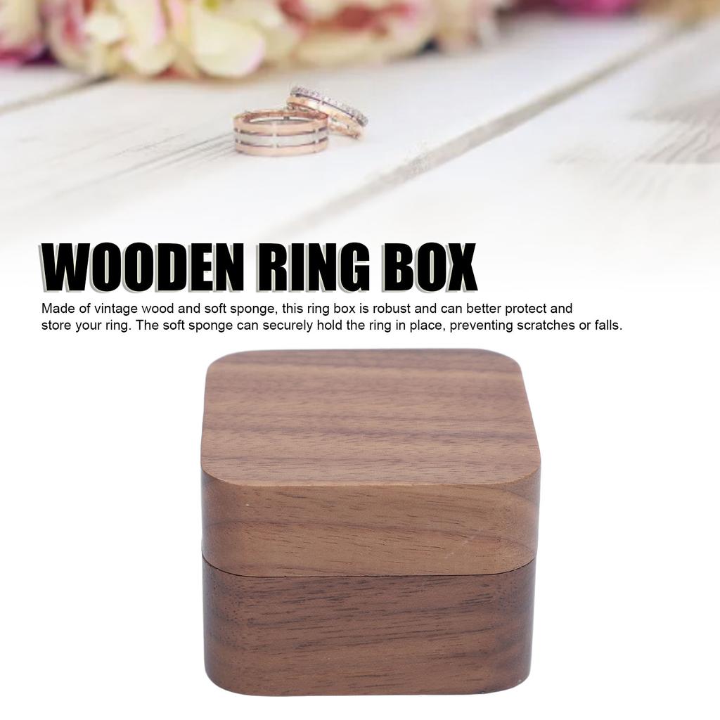 Ring Gift Box [Brand] Wooden Magnetic Closure [Model]