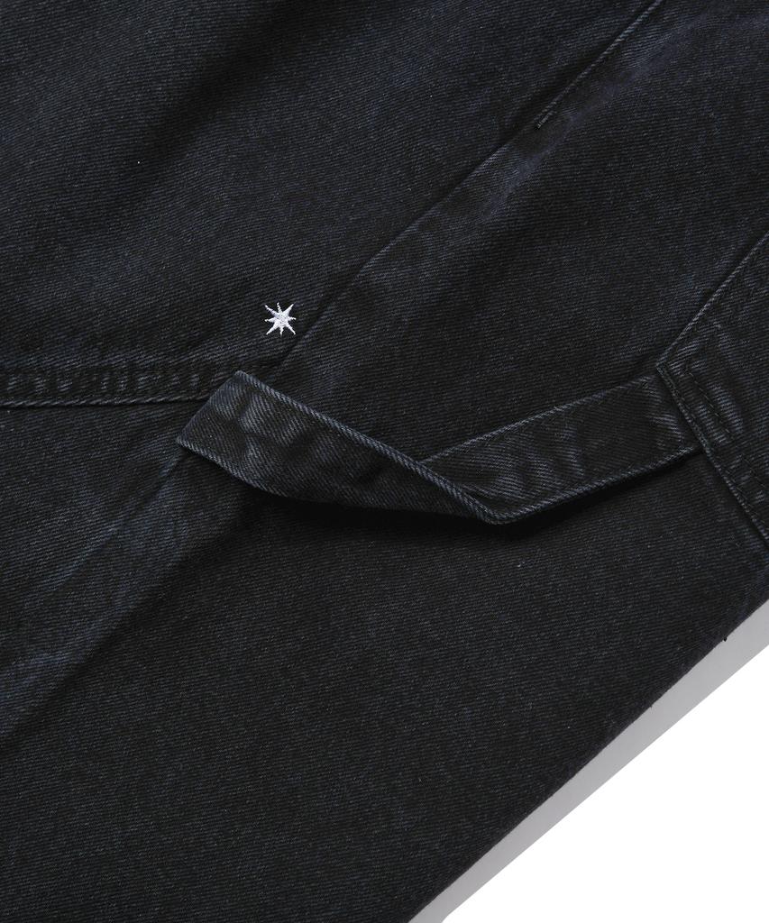 PHYSICAL DEPARTMENT Sparkle Carpenter Denim Pants_Black