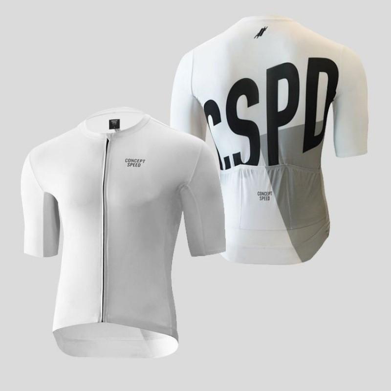 CSPD Men Women's Milk Silk Short-sleeved Cycling Clothes Breathable Bicycles Mountain Bikers Road Tops