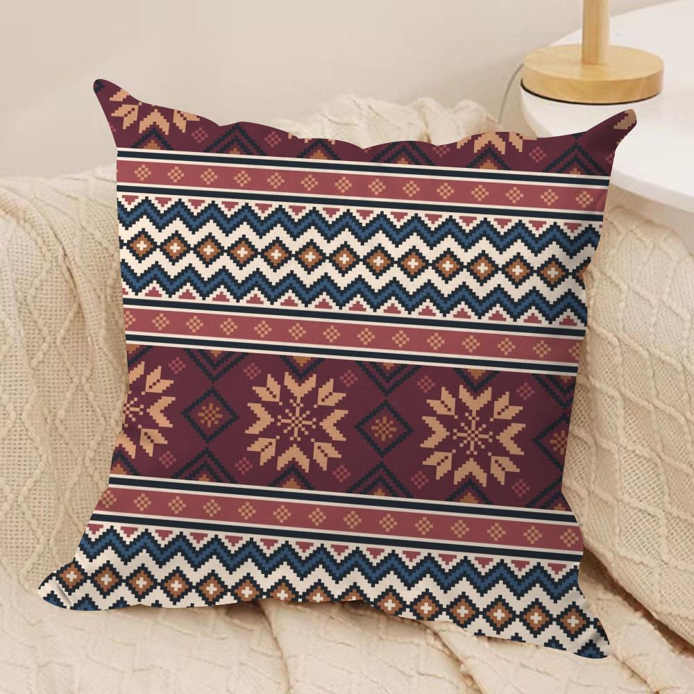 Moroccan Style Cushion Cover Soft Plush Throw Pillow Cover  DoubleSided Printed Cushion Case  Sofa  Home Decor