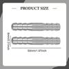 2 Pieces Barb Splicer Mender Hose Connector Barbed Straight Watertight Stainless Steel for Water
