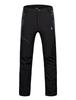 Little Donkey Andy Ski and Snow and Size 3XL Men's Pants, Fleece-Lined, Windproof, Warm, Black,