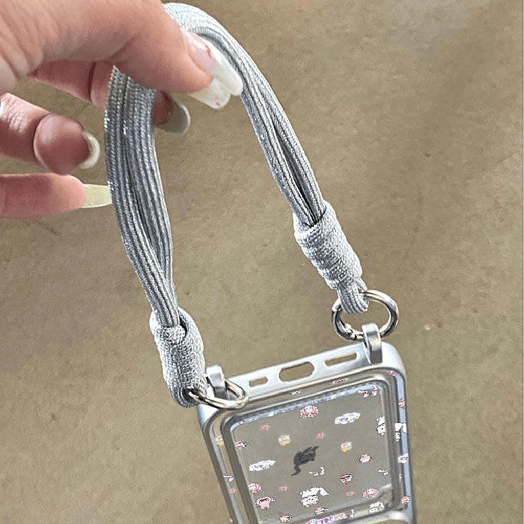 Electroplated Lanyard Card Holder Black and White Cat Frosted Translucent TPU Protective Case Fashionable Personalized Air Bag Anti-fall Shell