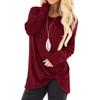 Women Fashion Loose Long Sleeve Casual T-Shirt Blouse Tops