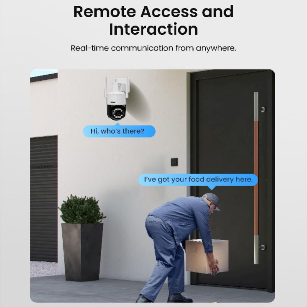 ZOSI C2968W 8MP HD Camera Humanoid Tracking Two-way Talk APP Monitoring Outdoor Indoor Security Camera