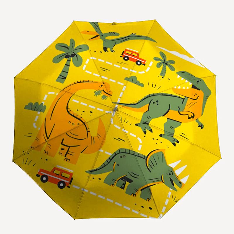 1pc Dinosaur Adventure Umbrella That Opens  Closes Automatically  Perfect Gift with a Convenient Folding Mechanism 002
