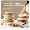 Glass Airtight Containers Heat Resistant Lunch Box Food Storage Box For Frozen Rice Salad Bowl